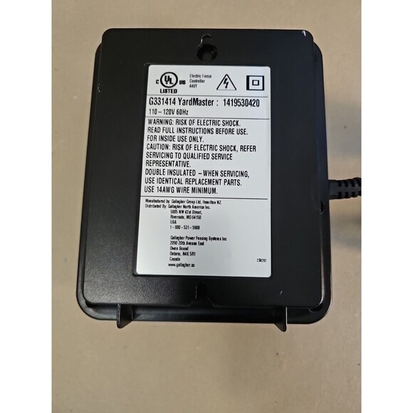 Gallagher G331414 M20 YardMaster Energizer. 110-120 V 60Hz - Picture 2 of 3